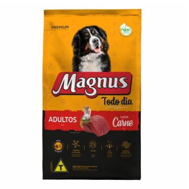 Imagem de Ração Magnus Premium Para Cães Adultos Sabor Carne 15Kg - Adimax