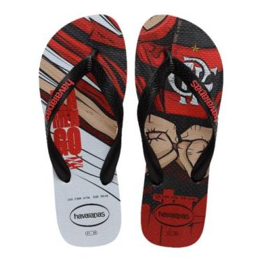 Imagem de Chinelo Havaianas Original Time oferta, Flamengo, Preto, 37/38