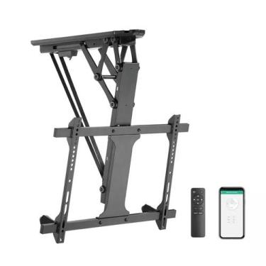 Imagem de Suporte Motorizado Para TV 32" a 70"  Teto Retrátil, Controle Remoto e