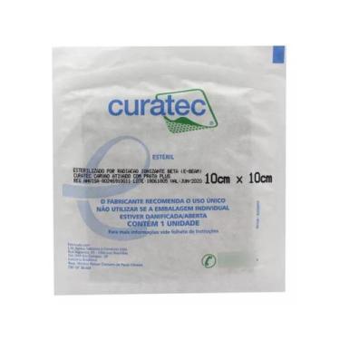 Imagem de Curativo Carvão Ativado C/Prata Plus - Unidade (10cm X 10cm) - Curatec