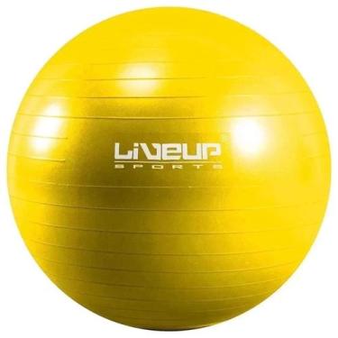 Imagem de Bola Suiça 75cm Gym Ball Pilates Anti Estouro Liveup Amarela