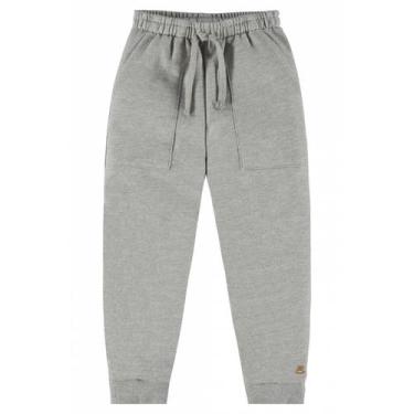 Imagem de Calça Infantil Masculina em Moletom  Up Baby, 2, Cinza claro