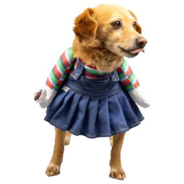 Imagem de Roupa pet fantasia tifany para cachorros. halloween tamanho gg - Masco