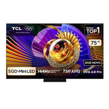 Imagem de Smart TV TCL 75 Polegadas SQD-Mini LED 4K C7L WiFi Bluetooth Google TV HDR10+ Ultra Slim 75C7L