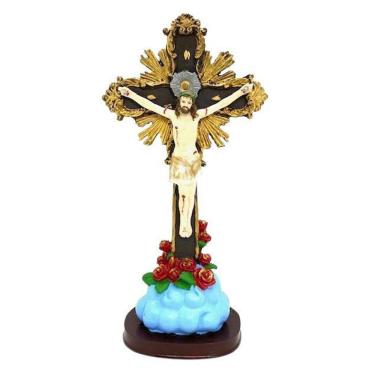 Imagem de Nosso Senhor Jesus Do Bonfim Escultura Em Resina 32 Cm