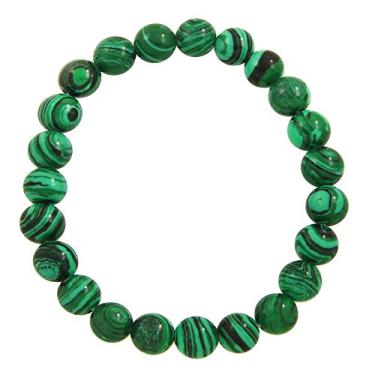 Imagem de Falari Pulseira el stica unissex semipreciosa natural de 8 mm