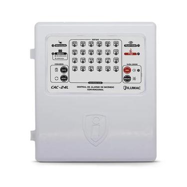 Imagem de Central de Alarme Convencional CAC  24 Laços X 12vcc
