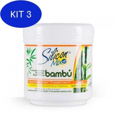 Imagem de Kit 3 Máscara De Tratamento Nutritivo Silicon Mix Bambu 450G