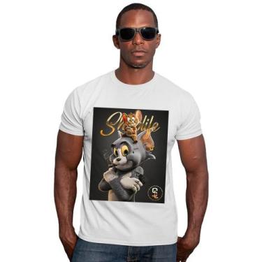 Imagem de Camiseta Tom E Jerry Gangsta Shap Life Money Dinheiro Vida Loka