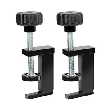 Imagem de POWERTEC Braçadeira de trilho T para trilho T aceitando parafuso T de 1/10.2 cm/parafusos hexagonais e parafuso T de 5/40.6 cm, braçadeira de retenção para trilho de guia de serra de trilha, trilho T,