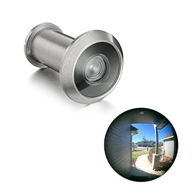 Imagem de TOGU TG1612-3016NG-AB Visor de porta de latão com certificação UL de 220 graus para portas de 1-3/8" a 2-1/6", acabamento em bronze antigo, Tradicional, Deluxe, Satin Nickel