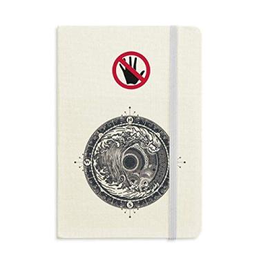 Imagem de Waves Compasso Circle Art Pattern Secret Caderno Clássico Diário A5