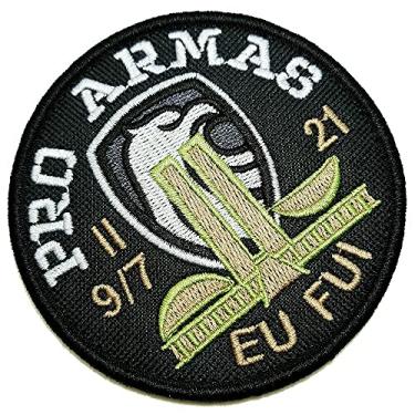 Imagem de DPA007V 02 Pró Armas patch bordado Com Fecho de Contato