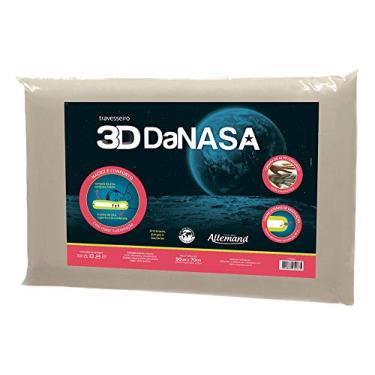 Imagem de Travesseiro 3D Danasa, Duoflex, 100% Algodão, Bege, para Fronha Até 50Cmx70Cm