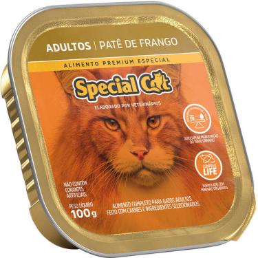 Imagem de Ração Úmida Special Cat Patê Frango para Gatos Adultos - 100 g