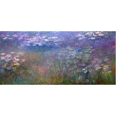 Imagem de Santhatela - Water Lilies (1926) de Claude Monet - Impressão em Tela Canvas - 60x130 cm - Decoração em Ambientes Internos