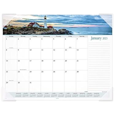 Imagem de Calendário de mesa 2023 da AT-A-GLANCE, suporte mensal para mesa, 54 x 43 cm, padrão, panorâmico, paisagem (89802)