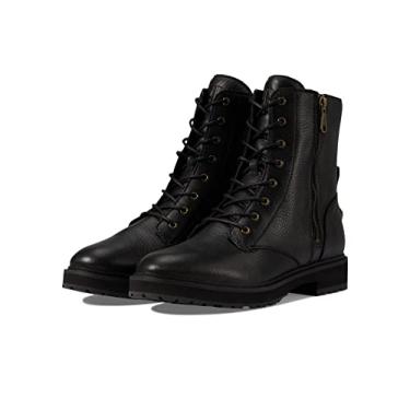 Imagem de Cole Haan Tênis feminino Greenwich com cadarço, Couro preto à prova d'água, 40