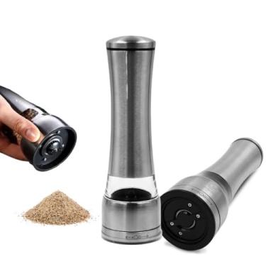 Imagem de Moedor de Pimentas Sal Temperos Manual em Aço Inox Triturador Ajuste de Moagem Prático e Rápido