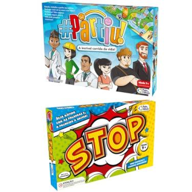 Imagem de Jogo de Tabuleiro Partiu Jogo da Vida + Stop com Roleta - Pais e Filhos