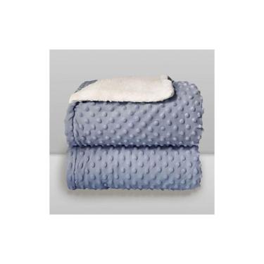 Imagem de Cobertor Donna Laço Bebê Plush com Sherpa Dots Bolinhas