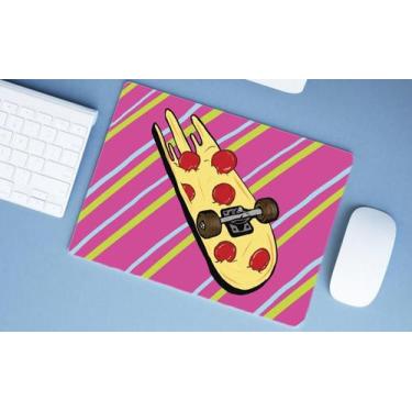 Imagem de Mouse Pad Emborrachado Personalizado Grande Skate Pizza - Deluzz