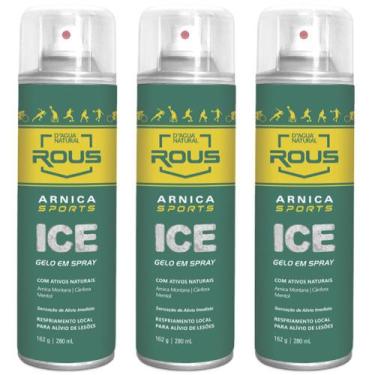 Imagem de Kit 3UN gelo em spray arnica sports ice 280ML dágua natural - D'Água N