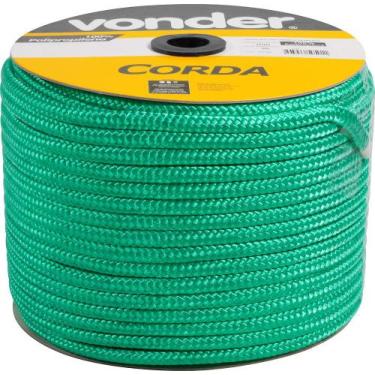 Imagem de Corda Multifilamento Trançada 12mm 140m Verde Carretel - Von - Vonder