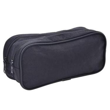Imagem de Estojo Multiuso All Black Double Nylon 21x9x9CM - Win Paper