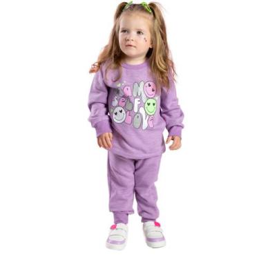 Imagem de Pijama Flanelado de Frio Infantil Feminino Inverno Quentinho - Aymee, 