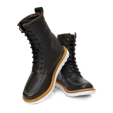 Imagem de Bota Coturno Social Masculina Cano Alto Casual Confort - RANCLAFE CALÇ