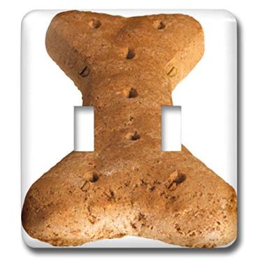 Imagem de 3dRose Lsp_33208_2 Interruptor de botão de osso de cachorro grande, multicolorido