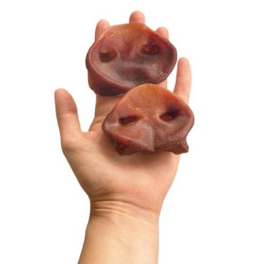 Imagem de Mordedor Natural Para Cães Focinho Porco 150g - LUV Petiscos