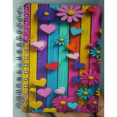 Imagem de Agenda Personalizada 2025 Capa Dura Molas em Metal Permanente e Anual 