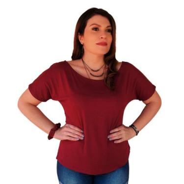 Imagem de Blusa Ciganinha Ombro a Ombro Decote Canoa Soltinha Malha - MADALIH Mo