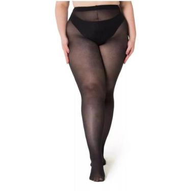 Imagem de Meia calça feminina trifil fio 40 plus size denier 6101, 2XG, Preto