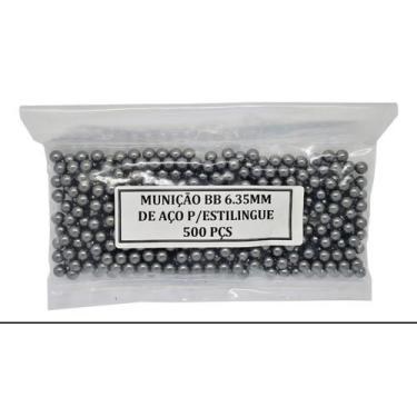 Imagem de ESFERA de estilingue profissional 500 bolinhas de aço - Aço tubo 