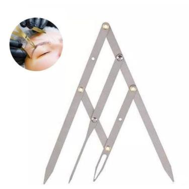 Imagem de Compasso Áureo Sobrancelha Régua Simétrica 4 Pontas - Difinity