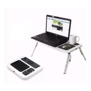 Imagem de Mesa Portátil Para Netbook E Notebook Com 2 Cooler Retrátil - Bc Bora 