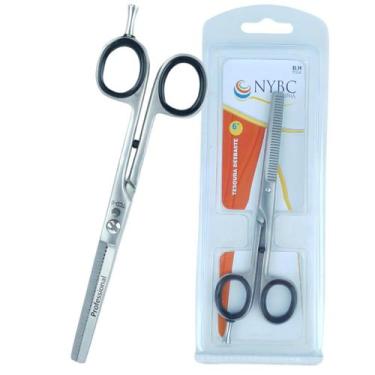 Imagem de Tesoura Cabelo Desbaste 6" (15,2 cm) NYBC Beauty - Cortes precisos e l