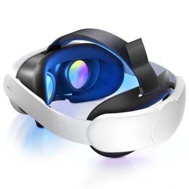 Imagem de OLCLSS Head Strap for Meta Quest 3S/Quest 3, Adjustable Knob Head Strap for Meta Quest 3 Accessories, Lightweight Comfort VR Headset Replacement Accessories for Oculus Quest 3 to Reduce Pressure