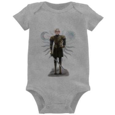 Imagem de Body Bebê Brienne of Tarth - Foca na Moda, Cinza, GG