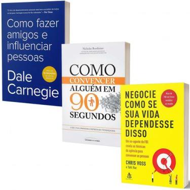 Imagem de Kit Como Fazer Amigos e Influenciar Pessoas + Como Convencer Alguém + 