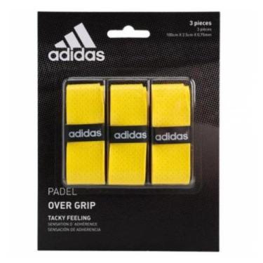 Imagem de Overgrip Adidas Beach Tennis e Padel - Pack com 3 unidades, Amarelo