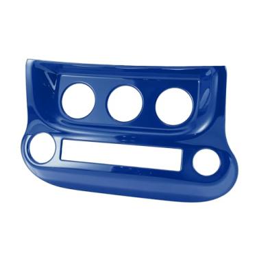 Imagem de REPAIROCK 1 peça de controle de botão de controle de interruptor CA para Jeep Wrangler JK JKU 2011-2017 A/C painel de ar condicionado guarnição ABS azul