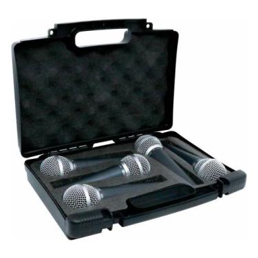 Imagem de Kit de 5 Microfones de Mão Dinâmico CSR58-5 - CSR