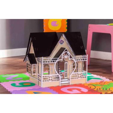 Imagem de Casa de bonecas para mini bonecas compatível com lol e polly modelo me