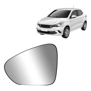Imagem de Lente Espelho Retrovisor Fiat Argo 2017 A 2025 Com Base - METAGAL