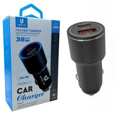 Imagem de Fonte Veicular Turbo 38W 1 USB-C + 1 USB - CAR105 - Altomex/H'maston