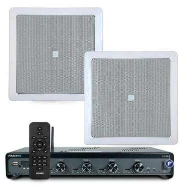 Imagem de Kit Som Ambiente Jbl Bluetooth Usb Sd Amplificador Slim 4500 Optical C